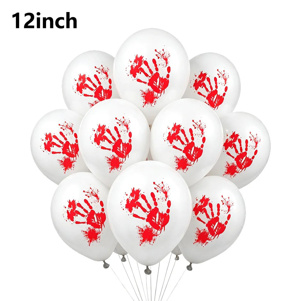 Halloween Black Orange White Latex Balloon Confetti Balloons Bouquet for Birthday Trick or Treat Halloween 2026 Home Decorations