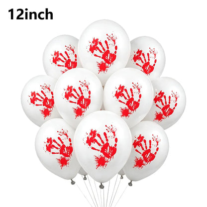 Halloween Black Orange White Latex Balloon Confetti Balloons Bouquet for Birthday Trick or Treat Halloween 2026 Home Decorations