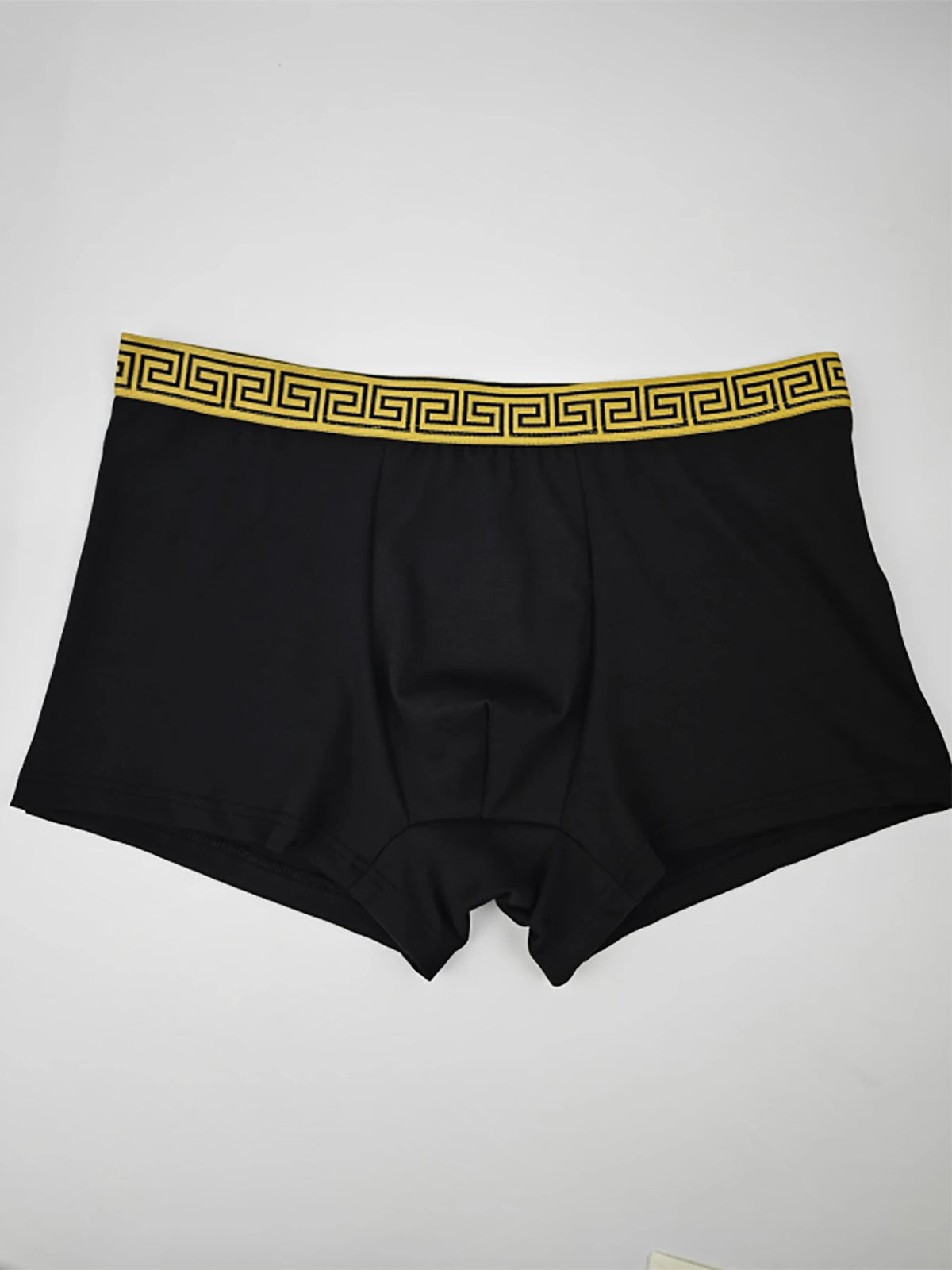4pcs Men's Underwear Polyester Fabric Fashionable Belt Trendy Four-Season Men's Four-Corner Pants Set