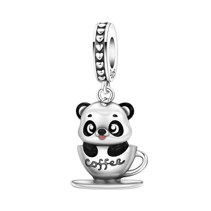 Hot Sale 925 Sterling Silver Dog Cat Cute Pet Animals Pendant Birthday Party Gift for Women Bangle Bracelet Necklace DIY Jewelry