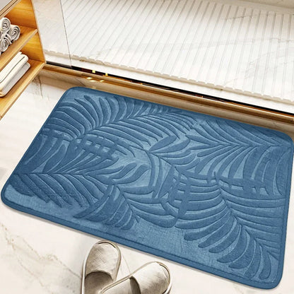 Absorbent Non-Slip Bathroom Rug Memory Cotton Bathrooms Floor Rugs