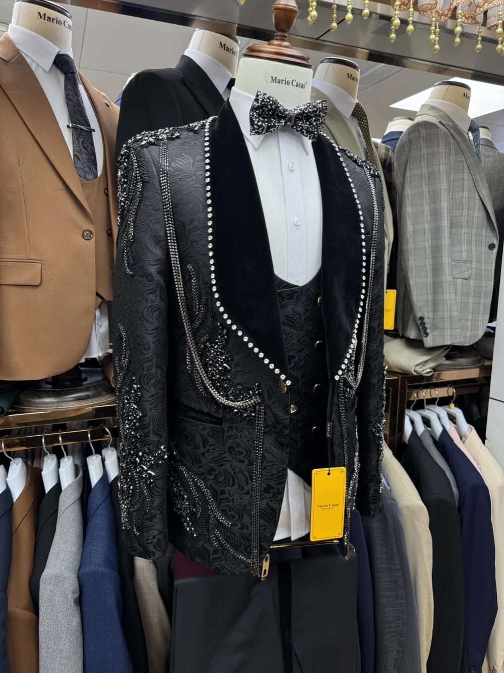 New Arrival Luxurious Men's Suit Set 3 Pieces Banquet Party Wear Handsome Elegant Shawl Lapel Tuxedo For Men Dancing Wear