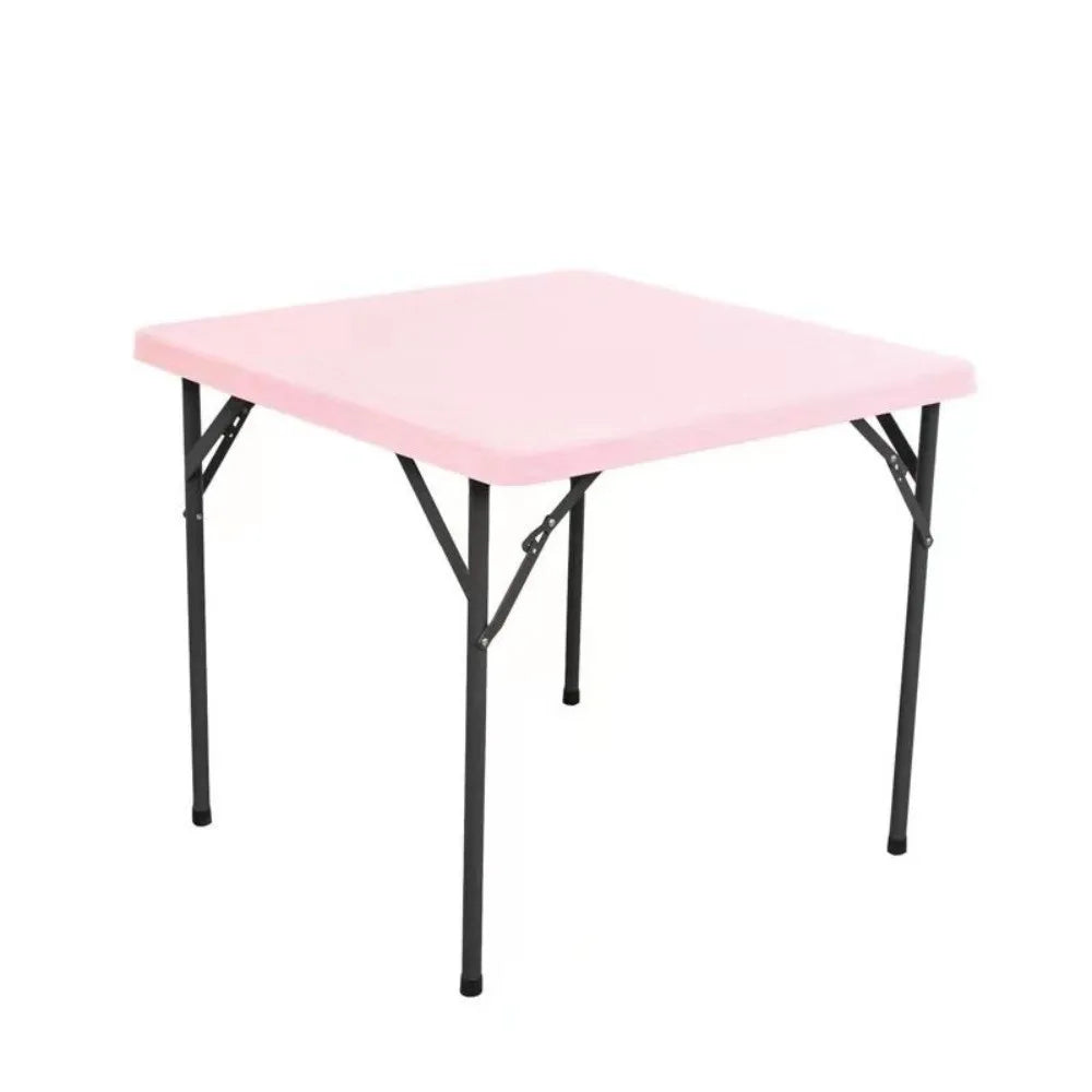Stretch Spandex Square Tablecloth Wrinkle Resistant Solid Color Fitted Table Cloth Washable Elastic Table Cover Outdoor Event