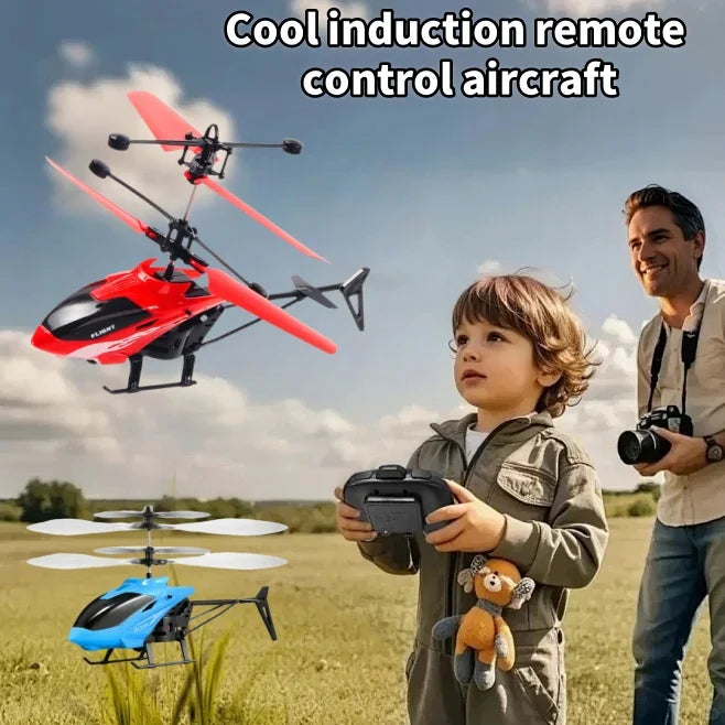 Children's Sensor Helicopter Indoor Gesture Suspension Drone Crash-Resistant Rechargeable Remote Control Drone Boy Toy