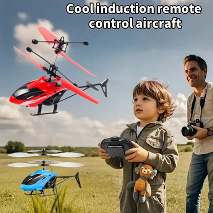 Children's Sensor Helicopter Indoor Gesture Suspension Drone Crash-Resistant Rechargeable Remote Control Drone Boy Toy