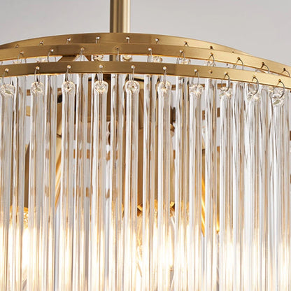 Luxury American Retro Ceiling Crystal Pendant Lights Living Dining Room Lighting Decor Chandelier Indoor Hanging Lights Fixture