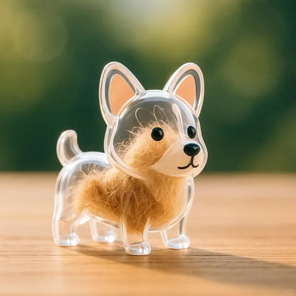 Animal Zinc Alloy 3D Pet Keychain Charm | DIY Dog Hair Storage Pendant | Bag & Keyring Accessory