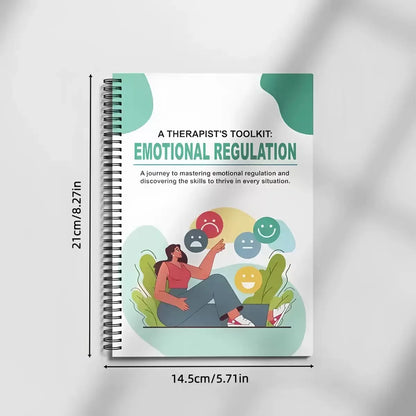 Emotional Regulation Workbook for Adults & Teens – Therapist Guided Mental Health Journal, CBT & Self-Care Exercises, Spiral Bou