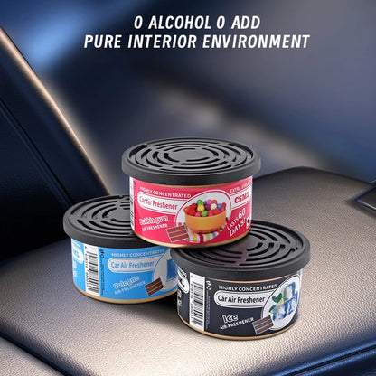 Car Air Fresheners: Lemon Scent | Organic Cans | Odor Eliminator Essential | Long-Lasting | Strong Fragrance | For Home Closet
