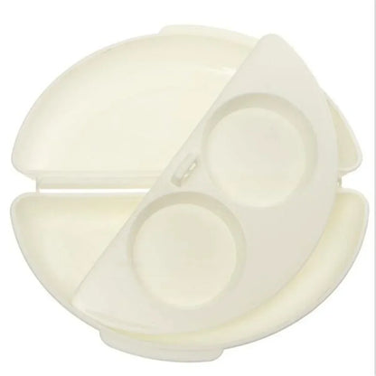 Useful White Microwave Omelette Egg Maker Tray Non-toxic Eggs Steamer Box Silicone Egg Cooker Egg Poacher Kitchen Cooking Tools