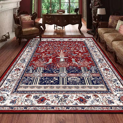 Retro Persian Carpet for Living Room Boho Decor for Room Balcony Rug Large Luxury Red Bed Decoration Home Mats Bedside 160x230