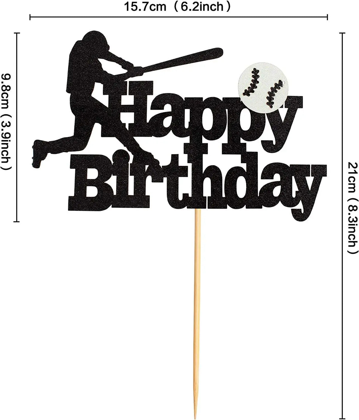 Weightlifting Cake Topper Happy Birthday Sports Pump Iron Kids Boy Man Party Baby Shower Cupcake Decoration Baking Supplies DIY
