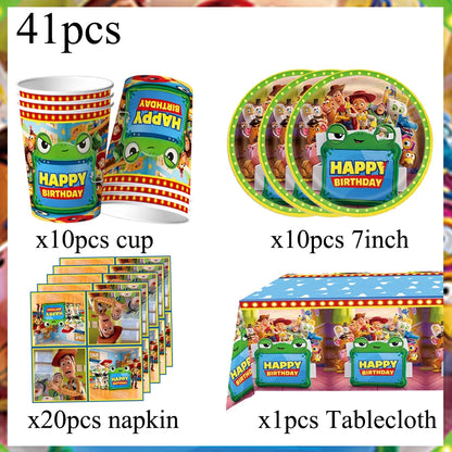 Toy Story Birthday Party Supplies Balloon Tableware Paper Plates Cups Napkins Kids Party Decor Baby Shower Picnic Table Supplies
