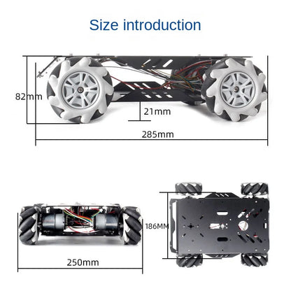 25Kg Load RC Tank V3 Mecanum Wheel Robot Car For Arduino Robot DIY Kit with Encoder Motor and Ps2 Handle Programmable Robot Kit
