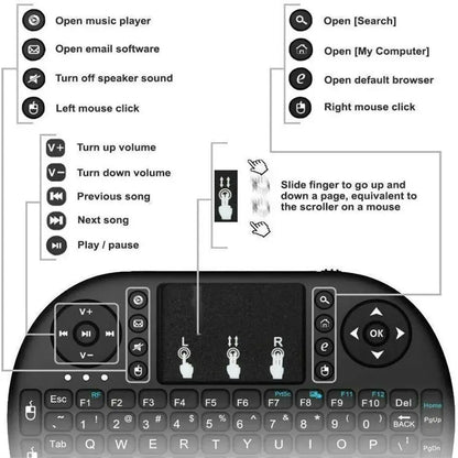 Bluetooth Keyboard Mini Keyboard Silent Keyboard Wireless Keyboard Gaming Keyboard For Laptop PC Smart TV BOX Projector Computer