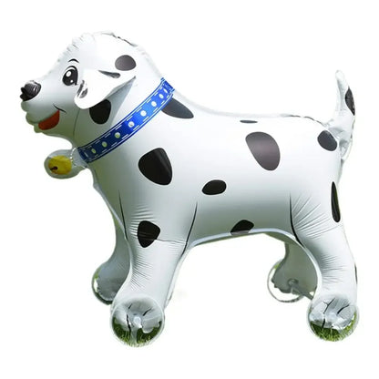 4D Dinosaur Dog Cat Standing Foil Balloons Animals Walking Balloon With Wheel for Kids Birthday Party Decoration Baby Showe R0H6