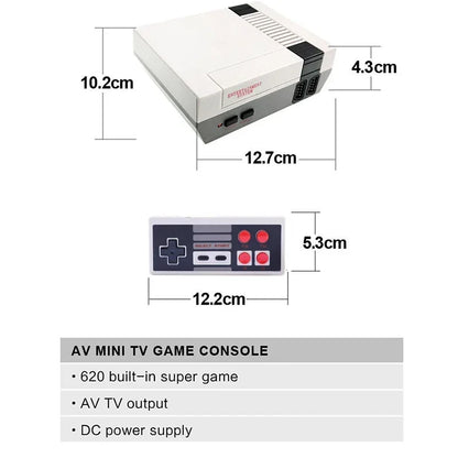 Retro Game Controller | 620 Built-In Games with Dual Gamepads | AV Output for Home Gaming