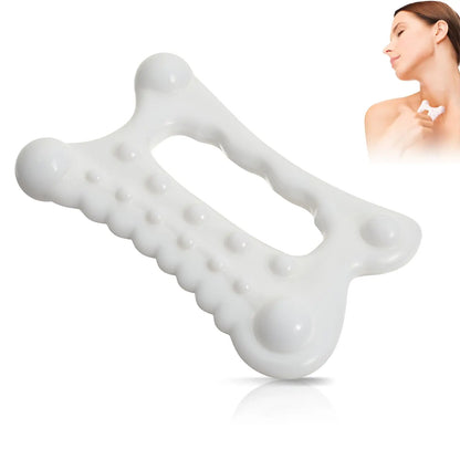 A square thumb massager, multifunctional acupoint pressing massage, portable bone-shaped design for meridian relaxation