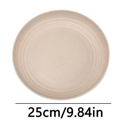Fruit Plate, Round Salad Dessert Plate, Plastic Plate Can Be Used For Snacks, Nuts Can Be Stacked And Not Easily Broken
