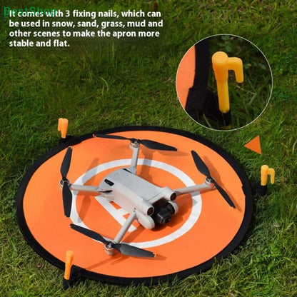 Drone Landing Pad 55cm Foldable Waterproof Double-Sided Portable Helipad for RC Drone Quadcopter