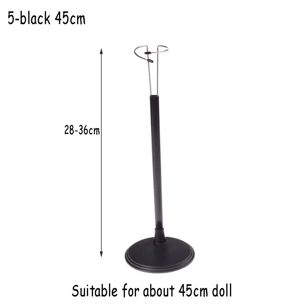 Doll Bracket White Black 15/20/25/35/45CM Adjustable Metal Stand Holder Toy Store Display Support Accessories Toy Store Display