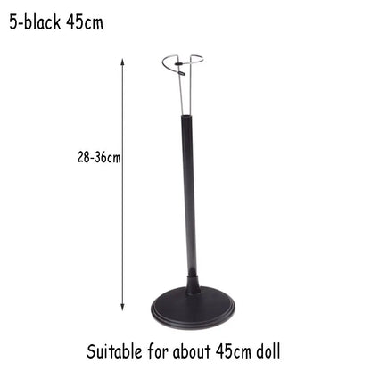 Doll Bracket White Black 15/20/25/35/45CM Adjustable Metal Stand Holder Toy Store Display Support Accessories Toy Store Display