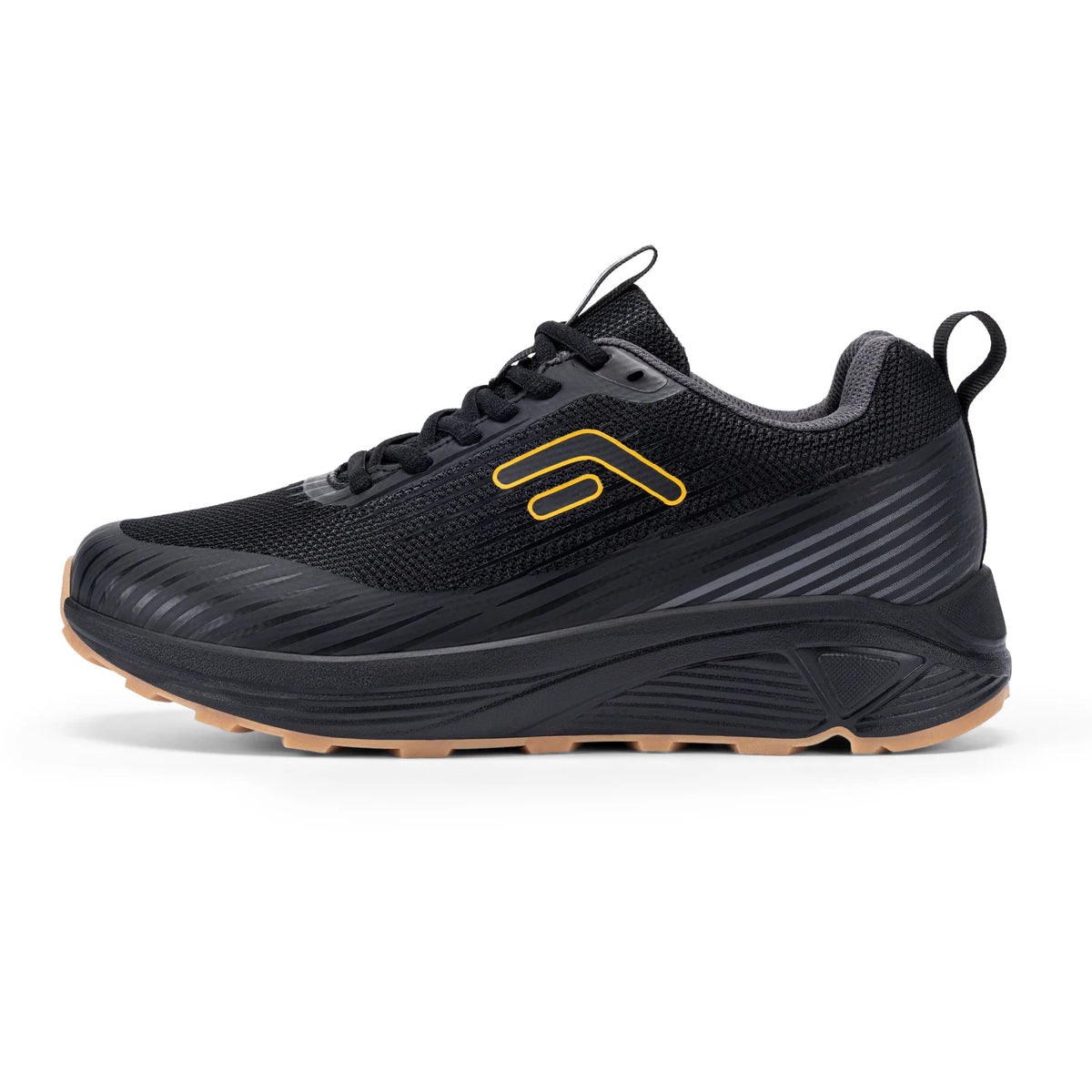 Fittington Men’s Sports Shoes Extra Wide Trail Running Shoes for Men Non-slip Men Sneakers Cushioning Hiking Shoes Support Arch