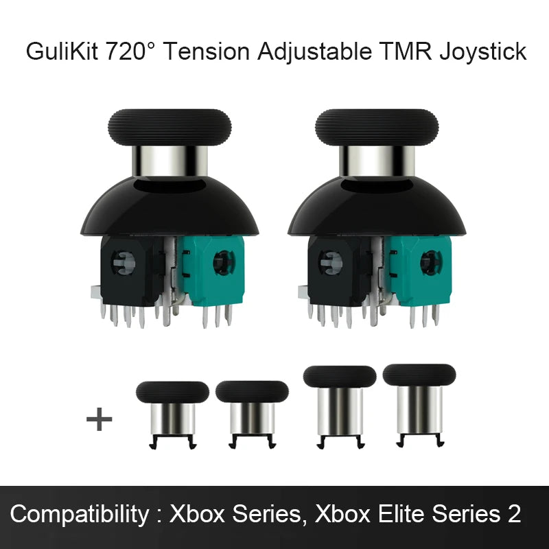GuliKit 720° Tension Adjustable TMR Joystick for PS4 PS5 Edge Gamepad for Switch Pro Xbox Series Controller Game Accessories