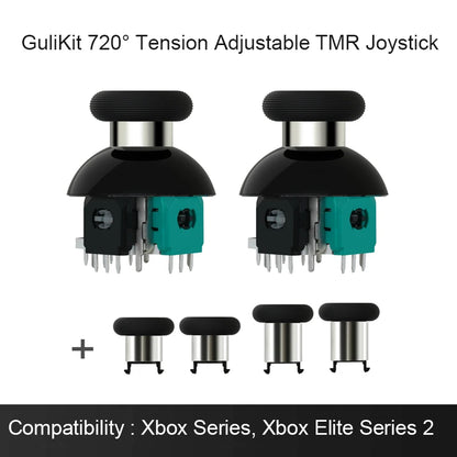 GuliKit 720° Tension Adjustable TMR Joystick for PS4 PS5 Edge Gamepad for Switch Pro Xbox Series Controller Game Accessories