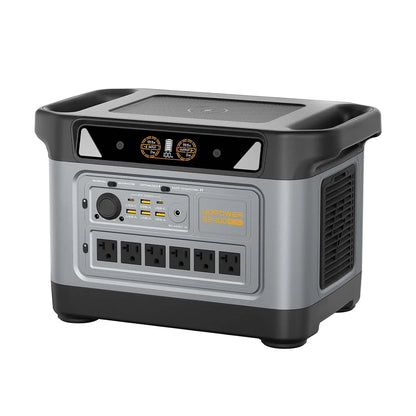 S2400 Portable Power Station(Solar Panel Option), 2083Wh LiFePO4, 2400W (Surge 3000W) UPS, 6 AC Outlets, Solar, Customized