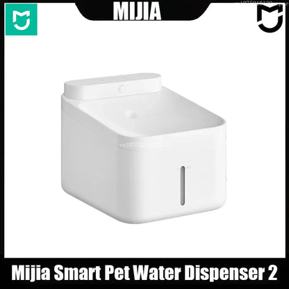 MIJIA Smart Pet Drinking Fountain 2 3L Large Capacity Wireless Water Pump Automatic Sensing Long Battery Life For Cats And Dogs