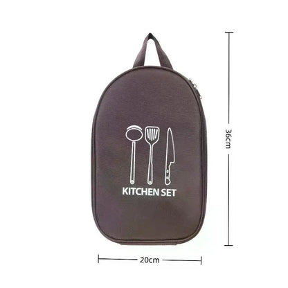 Outdoor Cooking Bag Camping Storage Bag PortableCooking Utensil Organizer Storage Pouch Picnic Bag Utensil Storage Pouch