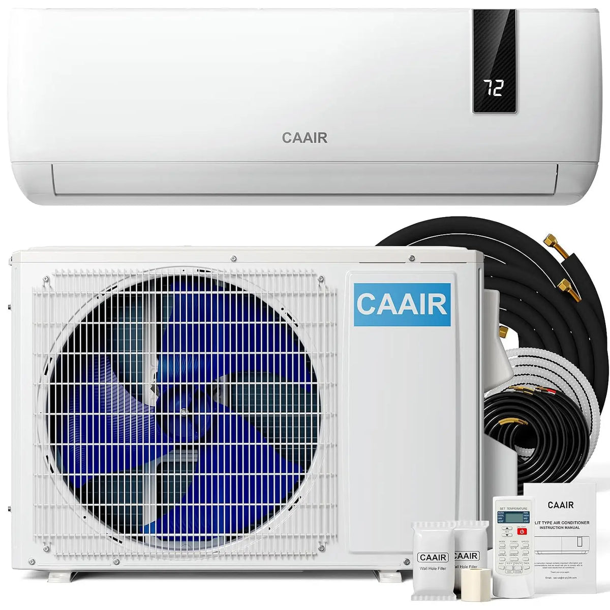 12000 BTU Mini Split Air Conditioner & Heater,230V Ductless Wall Mount AC,20 SEER2 Inverter Heat Pump, Customized