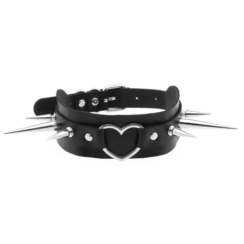1pc Harajuku Gothic Spike Rivet Star Necklaces Collares Hip Hop Rock