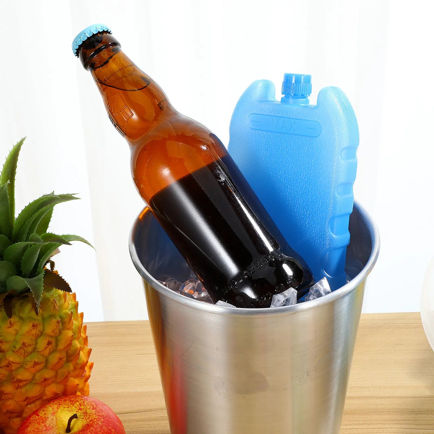 8Pcs Air Cooler Ice Packs Reusable Flexible Cooler Ice Blocks for Lunch Box Food Storage Office Bedroom Living Room Camping