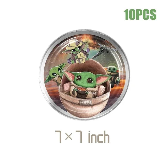 Green Yodaed Latex Balloons Hero Master Robot Foil Ballons Happy Birthday Party Banner Tableware Cake Topper Decoration Kid Toy