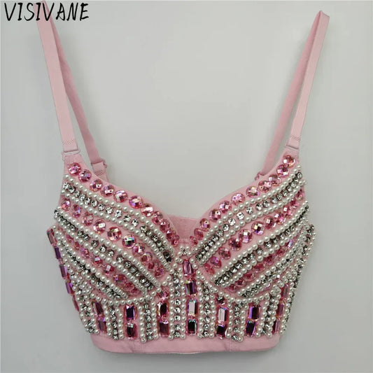 Y2k Tops Fashion Clothes Tank Casual Vintage Corset Summer Sexy Party Club Stage Show Streetwear Tees Camis Women Clothing