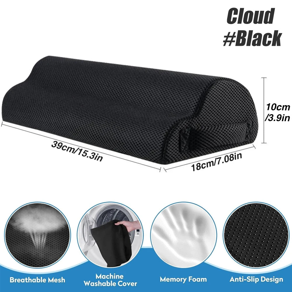 Foot Rest for Under Desk, Soft Foam Office Accessory with Washable Cover, Foot Stool for Car Home Office, Relieves Leg & Ankle