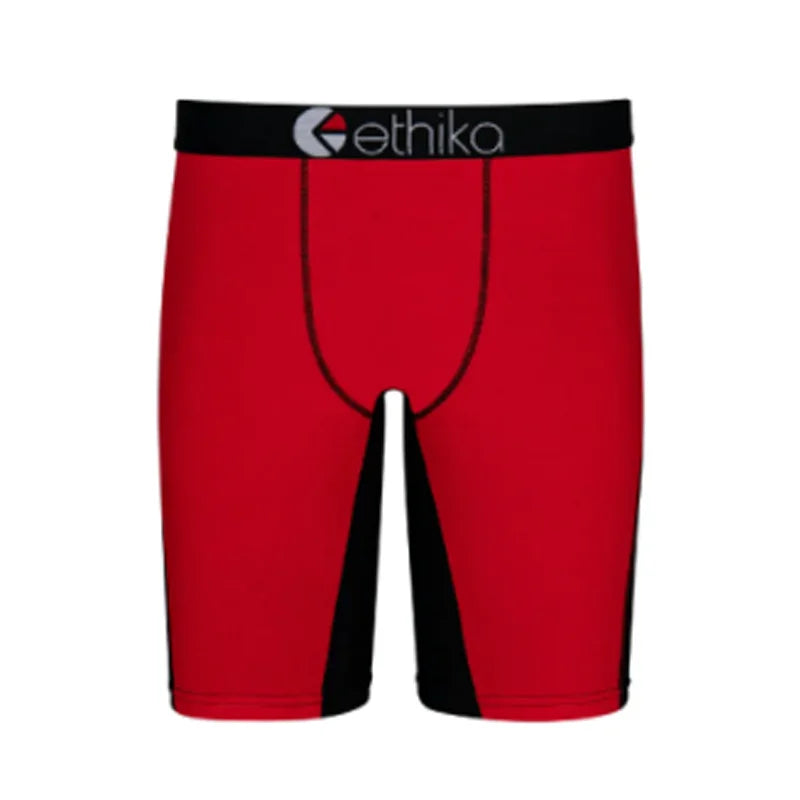 Men's 100% Cotton Long Leg Sport Boxer Shorts 1pc - Breathable Comfort Underwear for Boxing Training, Gym Workout