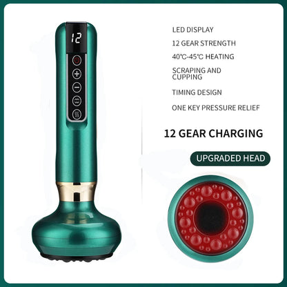 Intelligent Suction Medical Cupping Set Beauty Massager Glass Jars Anti Cellulite Cupping Vacuum Slimming Guasha Massage