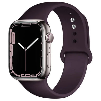 Silicone Band For Apple Watch straps 49mm 40mm 44 mm 45mm 46mm 42mm 41mm 38mm sports bracelet iWatch series 10 9 8 3 SE ultra 2
