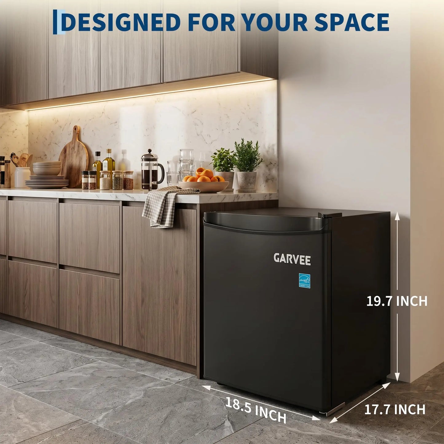 1.6 Cu.Ft Compact Mini Fridge, Single Door Small Refrigerator, Steel Construction, Quiet Energy Efficient Cooler For Dorm Office Bedroom