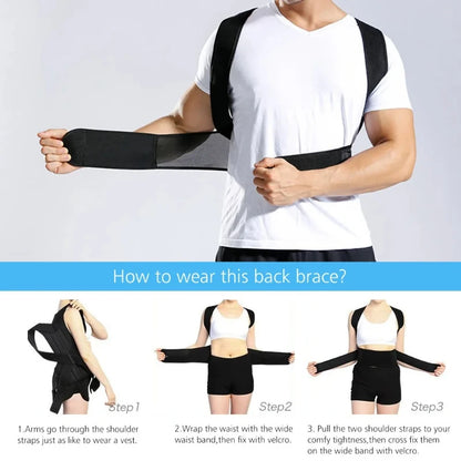 Adjustable Posture Corrector Men Women Breathable Anti Hunchback Back Brace Lumbar Support Shoulder Straightener
