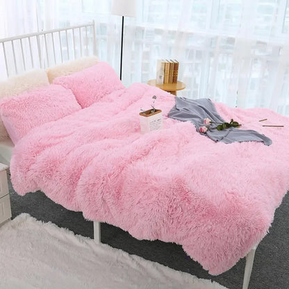 80x120cm Soft Fluffy Shaggy Warm Bed Sofa Bedspread Bedding Sheet Throw Blanket Travel Patchwork Bedspread