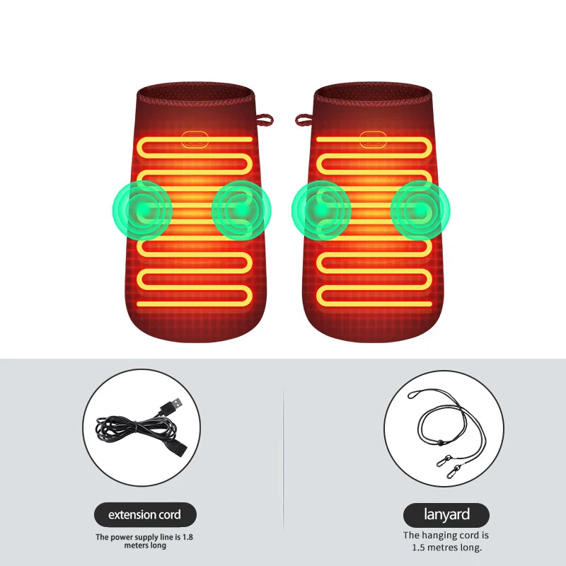 Electric Heated Glove - Hand Massager - 3-Level Adjustment - Muscle Relaxation & Joint Comfort Elderly Daily Hand Care