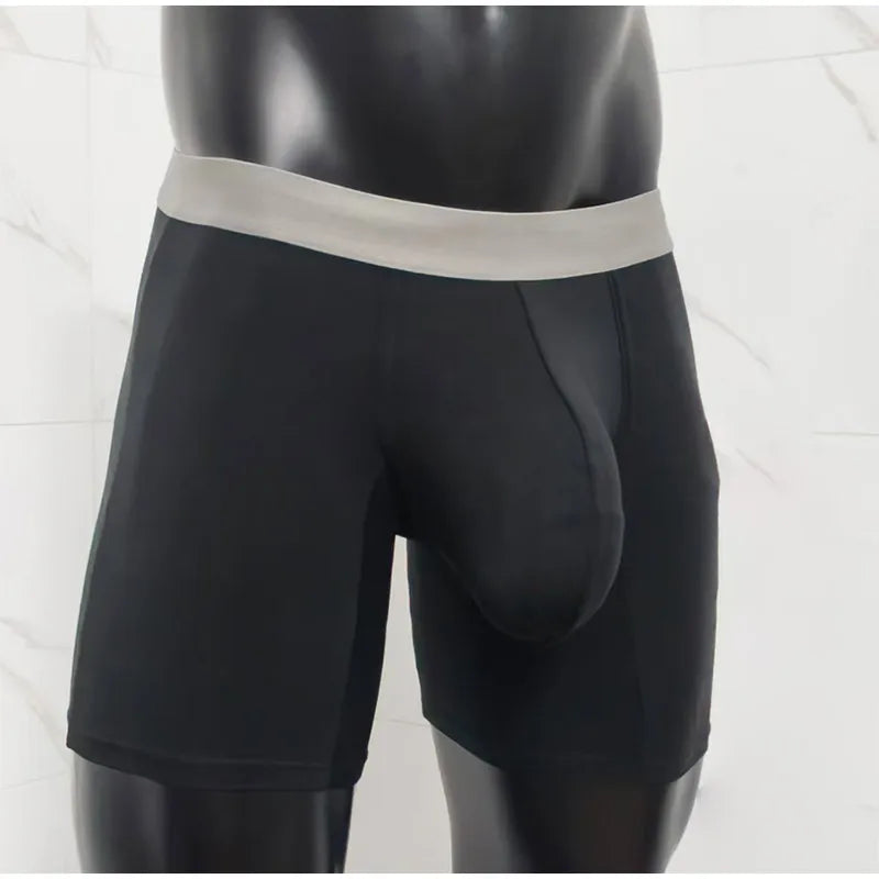 Large Pocket Modal Boxer Shorts Men's Solid Color Bullet Separation Shorts Sports Boxer Boxer Pants With Super Large Space
