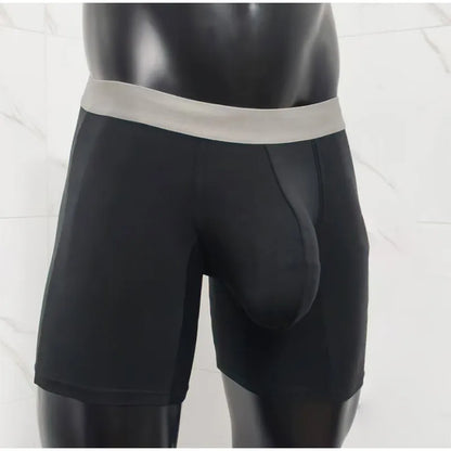 Large Pocket Modal Boxer Shorts Men's Solid Color Bullet Separation Shorts Sports Boxer Boxer Pants With Super Large Space