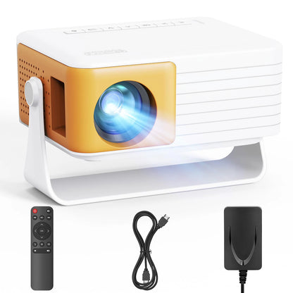Salange Y30Pro Mini Portable Projector, Supports 1080P, Auto Keystone, USB/TF for Home Theater, Compatible with IOS/Android/Lapt