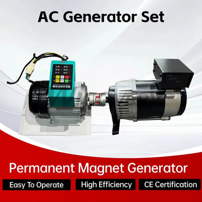 30KW 80KW 100KW Permanent Magnet Generator 220v 230v 240v Generator Set Free Energy Generator With AC Motor For Homeuse