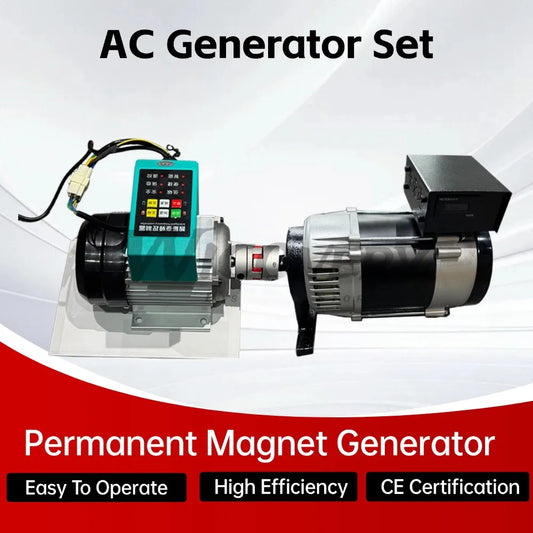 30KW 80KW 100KW Permanent Magnet Generator 220v 230v 240v Generator Set Free Energy Generator With AC Motor For Homeuse